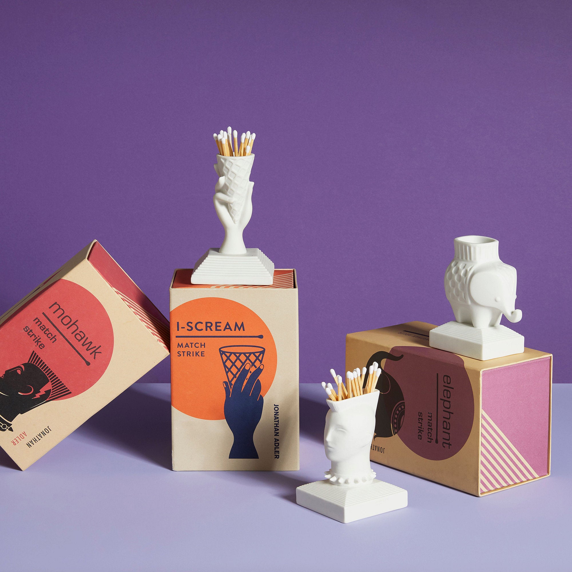 Elephant Match Strike Holder