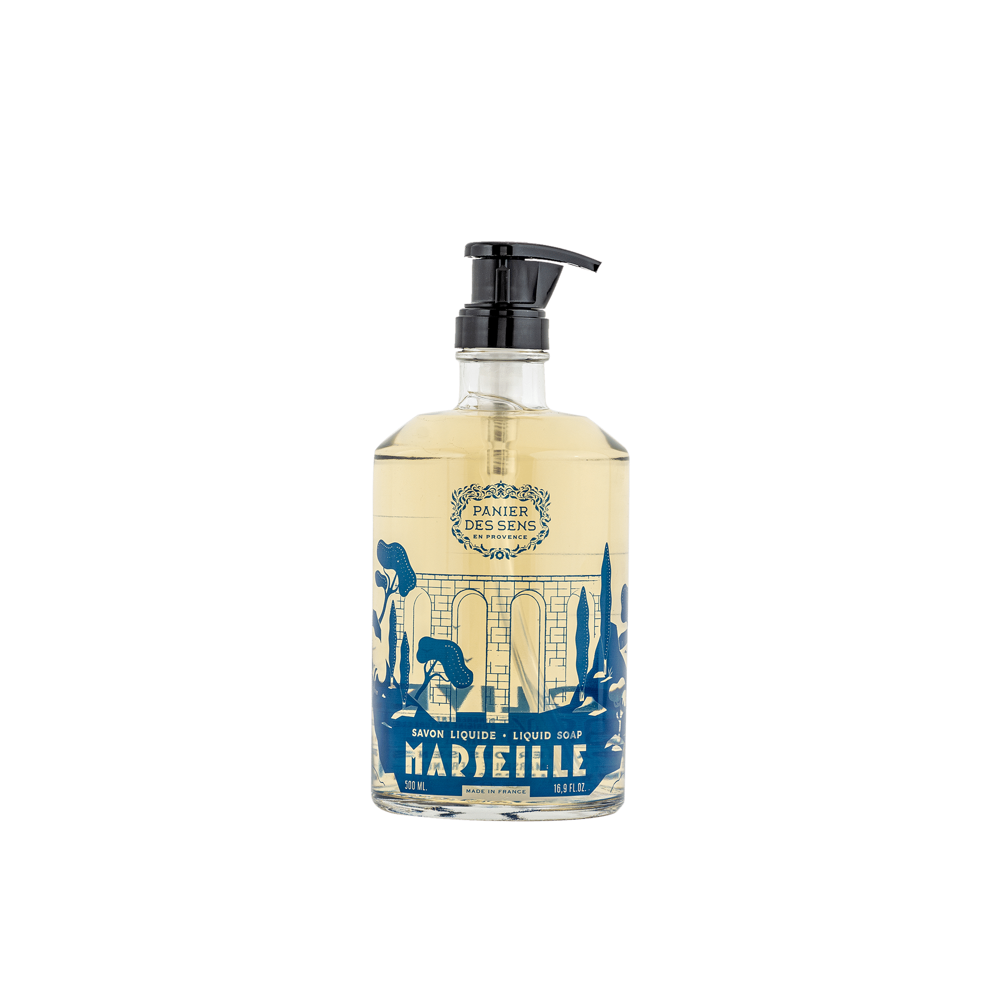 Liquid Marseille Soap in Olive Glass 500ml- Limited edition