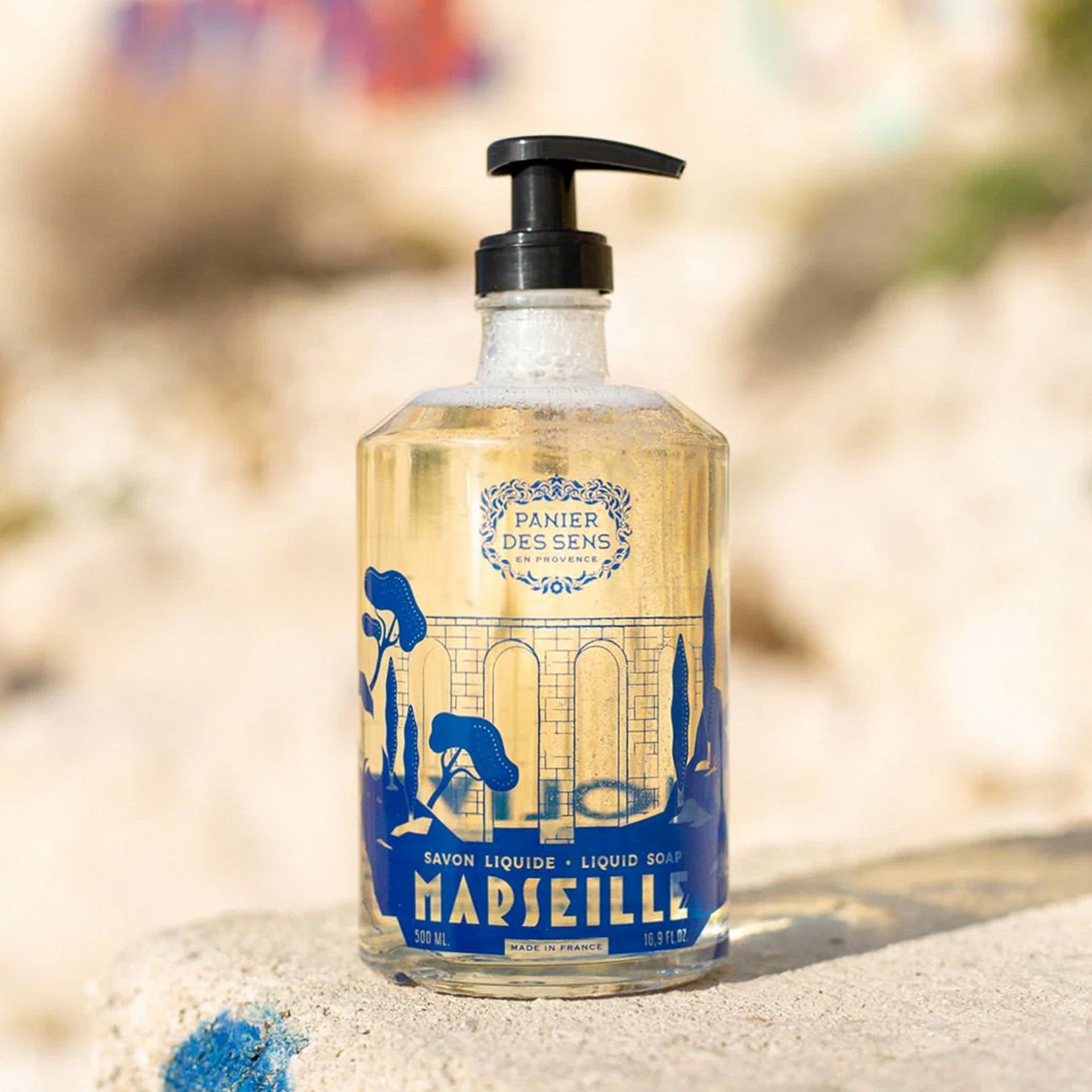 Liquid Marseille Soap in Olive Glass 500ml- Limited edition