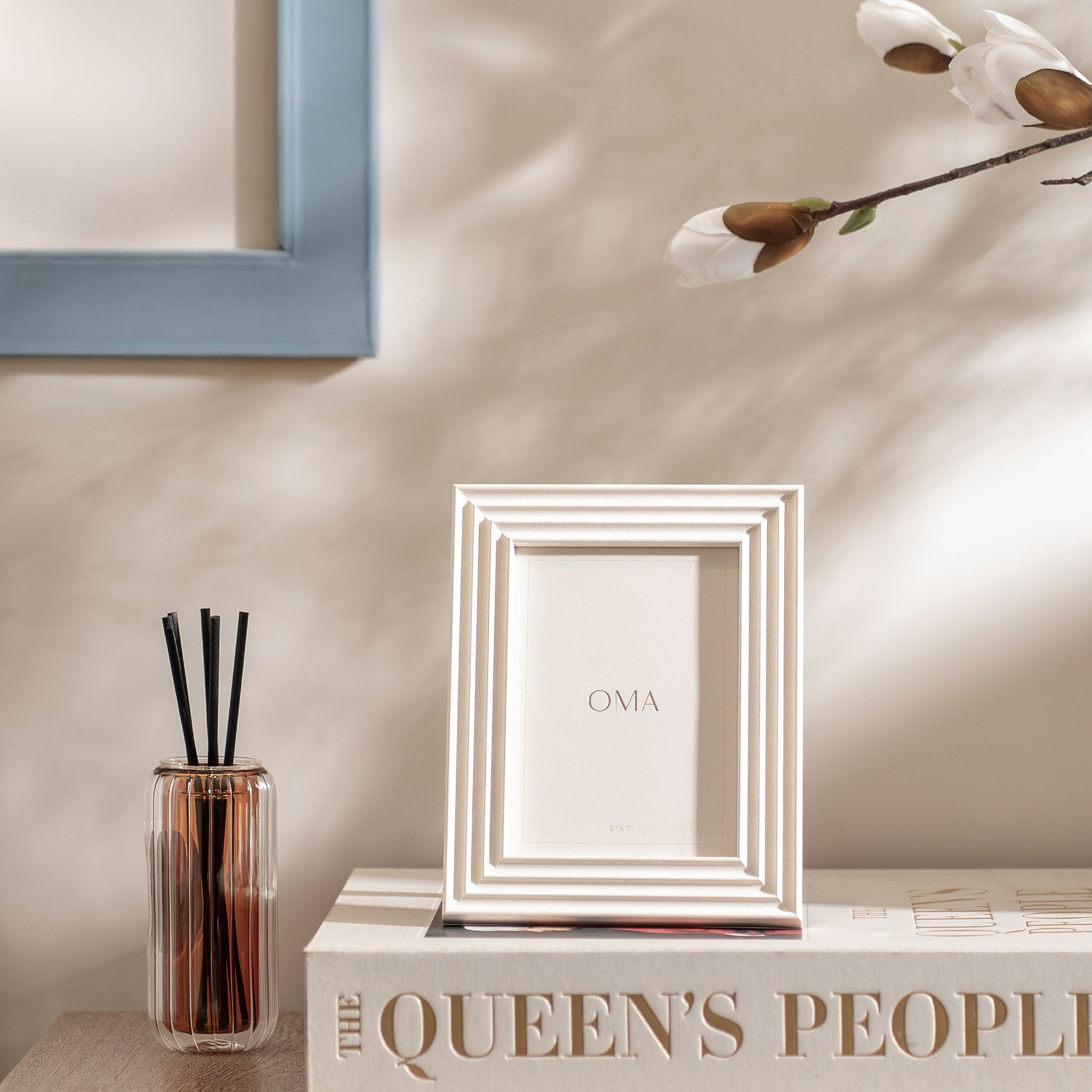 Aura picture frame 5x7 Ivory