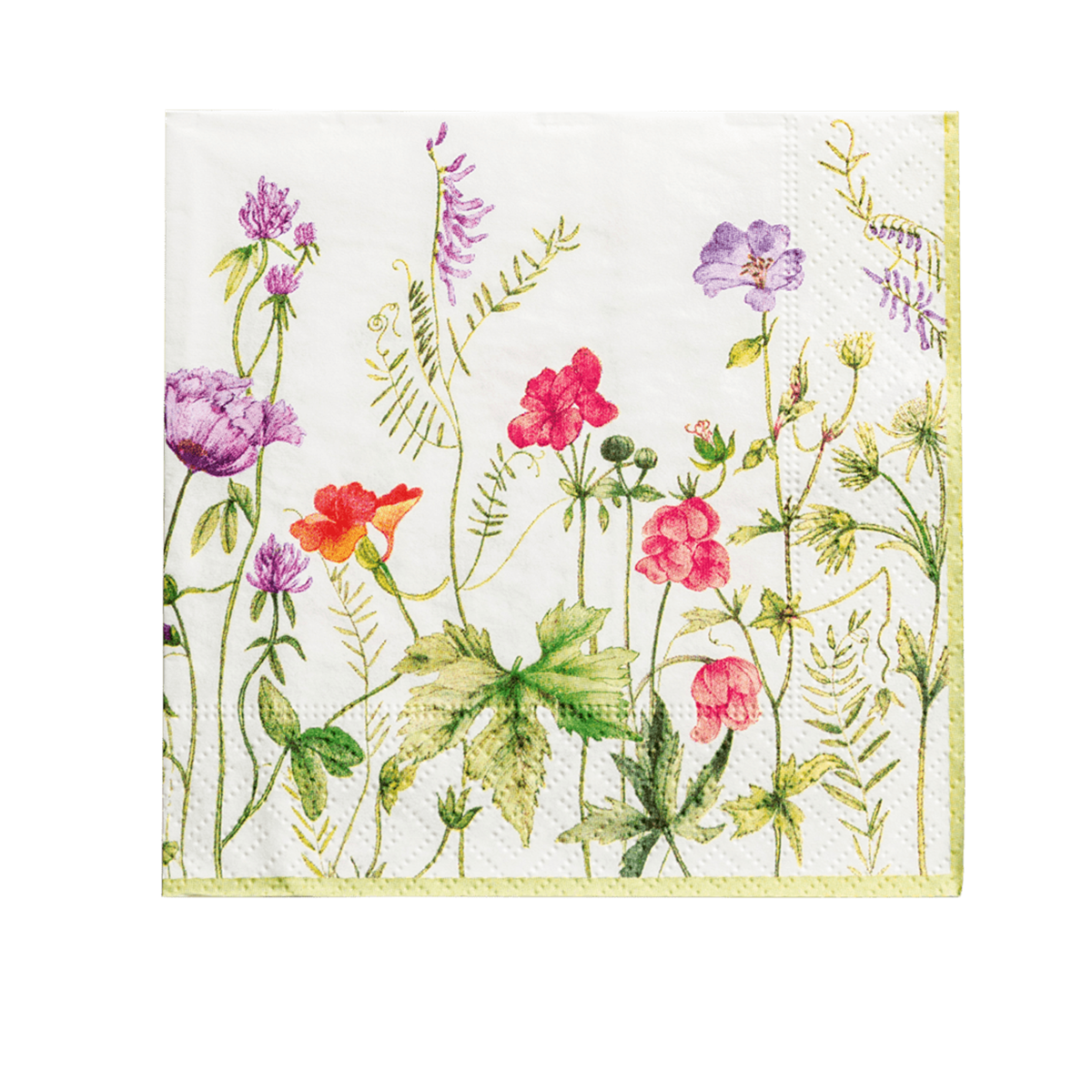 French Floral Cocktail Napkins, Set Of 20
